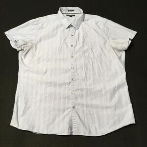 Marc Anthony Storm Blue Slim Fit Button Up Shirt XXL light blue